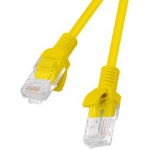 Lanberg patch kaabel PCU5-20CC-0025-Y, 0.25m, kollane, 10 tk, U/UTP, RJ45 isane, CCA