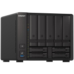 Qnap NAS TS-h973AX-32G, 32GB, 10GbE, 2,5GbE, 9 ketast, 1 x 10Gbit/s SFP+, 3 x USB 3.1, 1 x USB (Type C), 5GB sisemine m&auml;lu