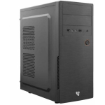 Sbox Arvutikorpus PCC-180, ATX Mid Tower, must, 3100g, 2x5.25, 2x3.5, 2x2.5, USB 2.0 x 2, HD audio