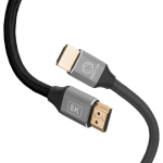 Manta HDMI kaabel HDMI-3MC, 3m, HDMI 2.1, 8K @ 60Hz, 4K @ 120Hz, 48b, eARC, kuld&uuml;hendused, alumiiniumkorpus