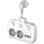 Colorway toitepesad CW-CHE24PDW, 1 USB Type-C (PD), 1 USB-A (QC3.0), 2 USB-A (AUTO-ID), 2500W, 100-240V