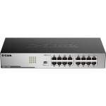 D-Link 16-Port Gigabit halduseta lauakommutator DGS-1016D/E, 16 x 10/100/1000, vooluhalduse, t&auml;isdupleks