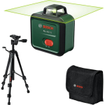 Bosch PLL 360-1G joonlaser, 0603663M01, 30m, &plusmn;0,4mm/m, klass 2, 500-540nm, &plusmn;4&deg;, 1/4", 3,6V 2,0Ah, USB-C