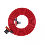 Sbox USB-C-90-R USB Type-C kaabel, 1,5 m, punane, nailonpunutis, metallist pistikud