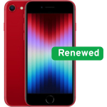 Apple Renewed iPhone SE (2022) RAPipse22-4rd32N, 4.7", Retina HD, A15 Bionic, 4GB RAM, 64GB, iOS, punane, B-klass