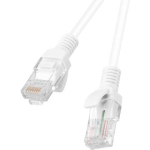 Lanberg PCU6-10CC-0100-W v&otilde;rgukaabel, Cat6 U/UTP, RJ-45, 1m, valge, AWG26, 250MHz