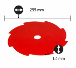 8 -zobu zāles asmens 255 (20mm/25.4mm) Oregon 295503-0