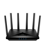 BE11000 Triju joslu Wi-Fi 7 mar&scaron;rutētājs 4&times; 2.5G porti VPN MLO WPA3 Mesh melns Cudy WR11000