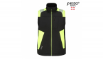 Softshell vest Vesta, 310 g/m&sup2;, PESSO, VESTA-M, must/kollane, M
