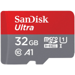 microSDHC m&auml;lukaart 32GB koos SD adapteriga kuni 120MB/s A1 Class 10 UHS-I SDSQUA4-032G-GN6MA SanDisk