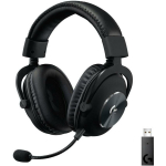 Logitech peakomplekt PRO X WIRELESS 981-000907 20-20000 Hz, 15 m traadita, 50 mm, 370 g, neod&uuml;&uuml;mi magnetid, Li-Poly 1100 mAh