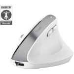 Trust USB optiline hiir Bayo+ 2400 DPI, 6 nuppu, traadita, valge, ergonoomiline, vertikaalne disain