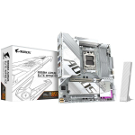 Gigabyte Emaplaat B850M A ELT WF6E ICE, 12+2+1 faasi, DDR5 4 DIMM, PCIe 5.0 x16, M.2 Gen5, 2.5GbE LAN, Wi-Fi 6E