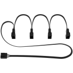 Arctic Korpus ACCBL00007A, must, 4-Pin PWM ventilaatori jagaja, 4 ventilaatorile