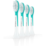 Philips Hambaharja pead HX6044/90 4 tk, Pehmed harjased, Sinine/Valge, 62000 liikumist/min, 3 kuud