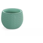 Prosperplast Lillepott Splofy Bowl 7268187, 110mm, 140mm, &uuml;mmargune, roheline, plastmass, sisetasku k&auml;epidemed