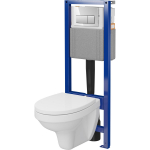 Cersanit Rippuv WC komplekt S701-022 687267, 52cm, 36cm, 37.5cm, 3/5L v&otilde;i 3/6L, Soft Close kaas