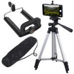 Maclean Universaalne statiiv MC-164, 36-102cm, 2kg, reguleeritav statiiv, mobiiltelefoni hoidja, kandekott
