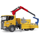 Bruder S&otilde;iduk Scania Super 560R Veok BR-03551, 1:16, plastmass, 2 pinda, 360&deg; p&ouml;&ouml;ratav kraan, avanevad uksed