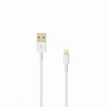 Sbox USB kaabel IPH7/R, 1m, valge, USB A M, Lightning M, kuni 480 Mbit/s, punutud kaabel: Ei
