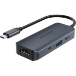 HyperDrive Next 4-port USB-C keskjaam HD4001GL, 1 HDMI, 10 Gbps USB-A, 10 Gbps USB-C, 100 W PD 3.0, sinine