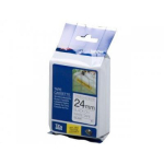 Brother TZe-S251 laminaatlint, 8 m, 2.4 cm, must valgel, termiline &uuml;lekandetehnoloogia, ekstra tugev liim