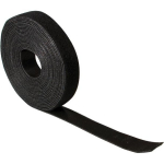 Logilink KAB0055 Kaabli rihm, 10 m, must, 2 cm, kahepoolsed Velcro lint, tugev kinnitus