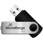 Mediarange USB m&auml;lupulk MR913, 128 GB, USB Type-A, 2.0, 10 MB/s, 3 MB/s, P&ouml;&ouml;ratav, Must/H&otilde;be