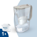 Brita Style Essential+1 Maxtra Pro PP filtrkann, liiv, 1058041, 2,4 L, 1,4 L, MAXTRA Pro, Smart Light LED