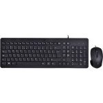 HP 150 juhtmega hiir ja klaviatuur 240J7AA, USB, membraan, QWERTY, 1m, 1600 DPI, must