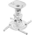 Techly Universal lae kinnitus projektorile ICA-PM 100WH, 022397, 10kg, 180&deg;, 360&deg;, valge, alumiinium, kaablihaldus