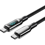 Vention TAYBAV USB-C kaabel, 1.2m, 5A, 100W, USB 2.0, 480Mbit/s, punutud, must, tsingisulam
