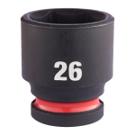 SHOCKWAVE&trade; IMPACT DUTY TRIECIENIZTURĪGAS UZGRIEŽŅU MUCIŅAS, 26 MM 1/2" IMPACT SOCKET STD - 1PC, 4932480320 MILWAUKEE
