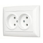 Dubultā kontaktligzda, Balta, 01281100-100149, G&Uuml;NSAN