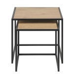 Kafijas galdiņi 2gab SEAFORD 40x40xH40cm, 50x50xH45cm, ozols AC76354 Allit