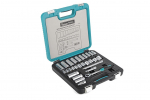 Instrumentu komplekts 3/8", 28 gab., K25010, KAMASA TOOLS, 6-punktu uzgaļi, pagarinātāji, universālais locītājs, 72 zobu ratchet.
