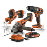 Juhtmeta elektrit&ouml;&ouml;riistade komplekt 3 tk, POWERPLUS, POWDPBOX01, Pinge: 20 V, Aku maht: 4000 mAh