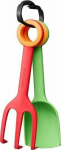 Bērnu instrumentu komplekts MyFirstFiskars, FISKARS, 1062471, plastmasa, sarkans/zaļ&scaron;, 2 daļas