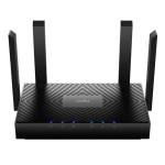 AX3000 Divjos joslas Wi-Fi 6 mar&scaron;rutētājs Gigabit LAN MU-MIMO OFDMA Melns Cudy WR3000