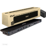 Club3D dokk CSV-1565 100W, 1x HDMI 4K60Hz, 1x DP 4K60Hz, 1x VGA 1920x1080@60Hz, 2x USB-C, 5x USB-A, 1x RJ-45, helipordid