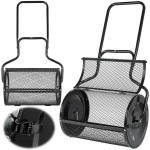Geko kompostik&uuml;lvaja G73322, 76L maht, 60 cm t&ouml;&ouml;laius, p&ouml;&ouml;rlev rull, matt must, ergonoomiline k&auml;epide