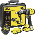 Stanley Juhtmeta puuremasin SFMCD725D2K-QW, 18 V, 2x2 Ah, 2000 p/min, 80 N&middot;m, 2 kiirus, LED valgustus