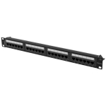 Lanberg &Uuml;henduspaneel 24 porti 1U 19" CAT.6A UTP PPUA-1024-B, 24 RJ-45 porti, U/UTP, must