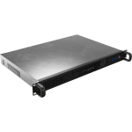 Lanberg Rackmount serverikorpus ITX 300/10 19"/1U SC01-3001-10B, 2 x USB 3.0, 3 sisemised pesad, must