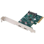 Lanberg PCI-Express X1 kaart 2X USB-C 3.2 GEN 2X1, PCE-UC3-002, 0.06kg, 1829tk/palett