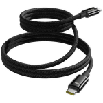 Baseus Tungsten Gold Andmejuhe USB-C kuni USB-C P10319805111-00, 100W, 100cm, must, magnetid, vastupidav disain