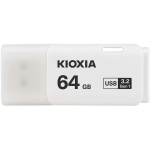Kioxia Pendrive U301 LU301W064GG4, 64GB, USB 3.2, valge, 8g, Windows 10, Windows 8.1, Mac OS