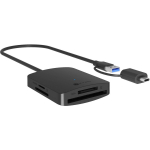 Raidsonic 4-in-1 kaardilugeja IB-CR302-CU3, USB 3.2 Gen 1, kuni 5 Gbps, LED indikaator, toetab SD, microSD