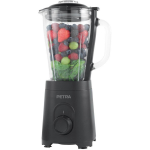 Petra klaasist blender PT5531MBLKVDE, 600 W, 1,5 L, 2 kiirus, roostevaba teras, pulssfunktsioon, ohutuskate