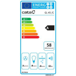 CATA GL 45 X &otilde;hupuhasti 02030305, 50cm, 820m&sup3;/h, A-klass, puutetundlik juhtimine, EcoLed, roostevaba teras
